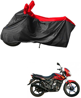 RiderShine Waterproof Two Wheeler Cover for TVS(Flame 125, Black, Red)