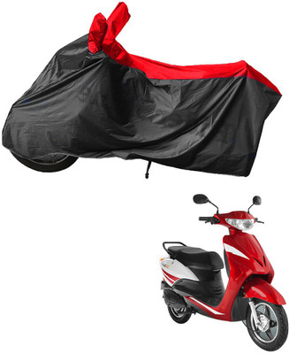 RiderShine Waterproof Two Wheeler Cover for Indus(Yo Xplor, Black, Red)