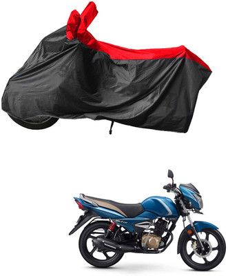 RiderShine Waterproof Two Wheeler Cover for TVS(Victor, Black, Red)