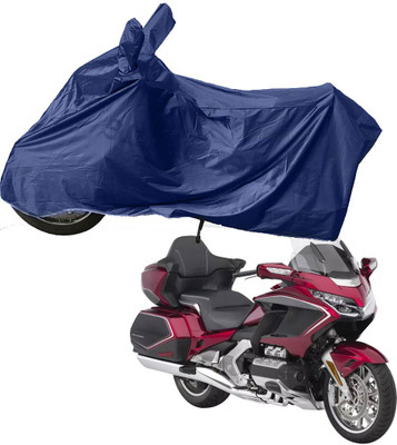 RiderShine Two Wheeler Cover for Honda(Gold Wing GL1800, Blue)
