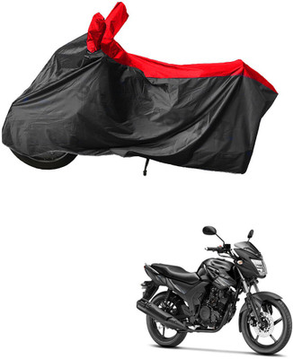 RiderShine Waterproof Two Wheeler Cover for Yamaha(SZ-RR, Black, Red)