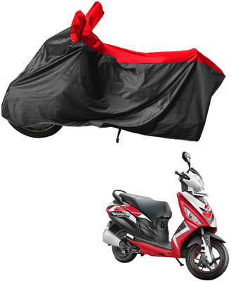 RiderShine Waterproof Two Wheeler Cover for Hero(Maestro Edge 125, Black, Red)