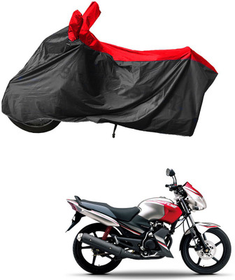 RiderShine Waterproof Two Wheeler Cover for Yamaha(Gladiator SS, Black, Red)