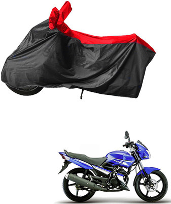 RiderShine Waterproof Two Wheeler Cover for Yamaha(Gladiator RS, Black, Red)