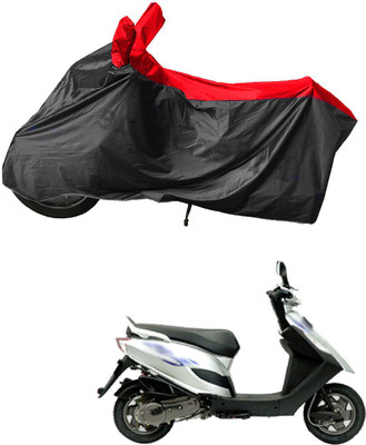 RiderShine Waterproof Two Wheeler Cover for Bajaj(Kristal, Black, Red)