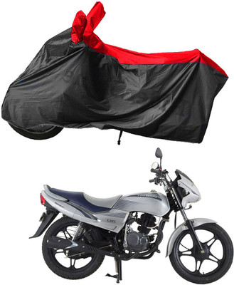 RiderShine Waterproof Two Wheeler Cover for LML(Freedom DX, Black, Red)