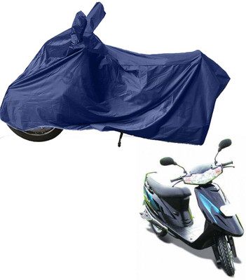 RiderShine Two Wheeler Cover for TVS(Teenz, Blue)