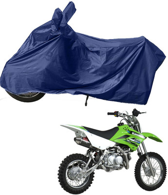 RiderShine Two Wheeler Cover for Kawasaki(KLX 110, Blue)