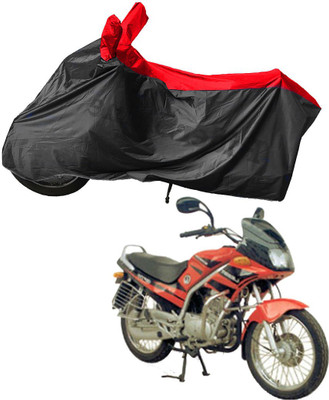 RiderShine Waterproof Two Wheeler Cover for Kinetic(GF Lazer, Black, Red)