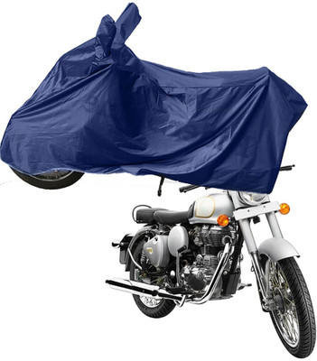RiderShine Two Wheeler Cover for Royal Enfield(Classic 350, Blue)
