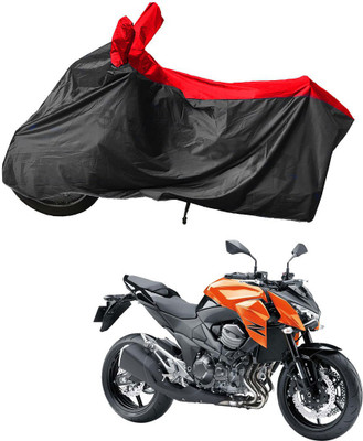 RiderShine Waterproof Two Wheeler Cover for Kawasaki(Z800, Black, Red)