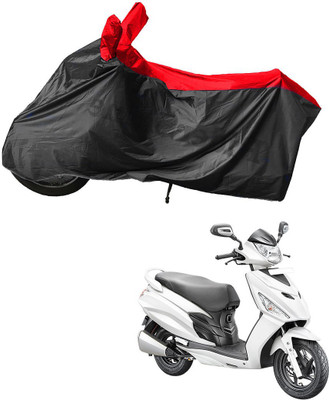 RiderShine Waterproof Two Wheeler Cover for Hero(Maestro Edge, Black, Red)
