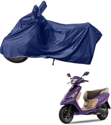 RiderShine Two Wheeler Cover for TVS(Scooty Zest 110, Blue)