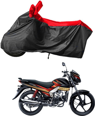 RiderShine Waterproof Two Wheeler Cover for Mahindra(Centuro Rockstar, Black, Red)