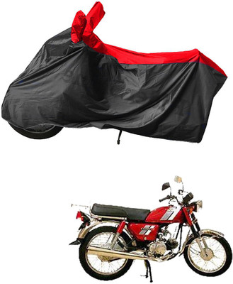 RiderShine Waterproof Two Wheeler Cover for Hero(CD 100 SS, Black, Red)