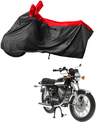 RiderShine Waterproof Two Wheeler Cover for Yamaha(RD 350, Black, Red)