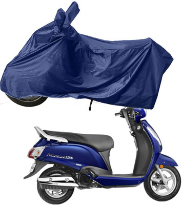 RiderShine Two Wheeler Cover for Suzuki(Access 125, Blue)