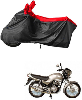 RiderShine Waterproof Two Wheeler Cover for Yamaha(Libero LX, Black, Red)
