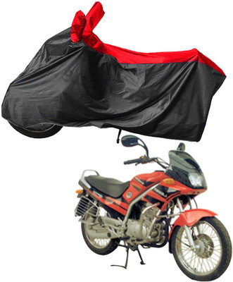 RiderShine Waterproof Two Wheeler Cover for Kinetic(GF 170, Black, Red)