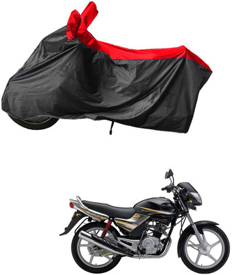 RiderShine Waterproof Two Wheeler Cover for Yamaha(Libero G5, Black, Red)