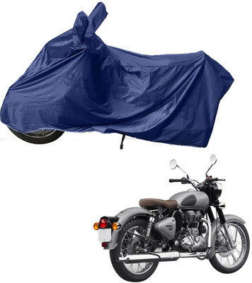 RiderShine Two Wheeler Cover for Royal Enfield(Classic 500, Blue)