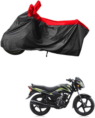 RiderShine Waterproof Two Wheeler Cover for TVS(Star Sport, Black, Red)