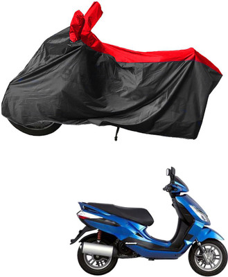 RiderShine Waterproof Two Wheeler Cover for Bajaj(Blade 125, Black, Red)