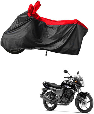 RiderShine Waterproof Two Wheeler Cover for Yamaha(SZ-S, Black, Red)