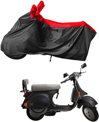 RiderShine Waterproof Two Wheeler Cover for LML(NV, Black, Red)