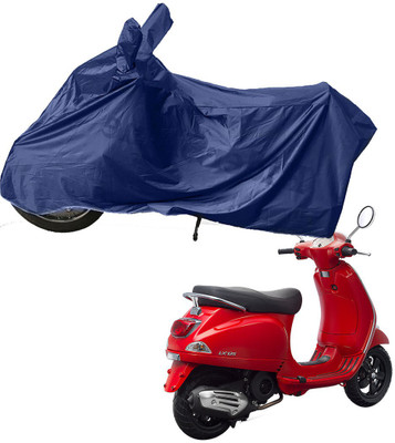 RiderShine Two Wheeler Cover for Piaggio(Vespa LX 125, Blue)
