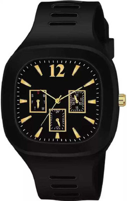 PuthaK Stylish Square Dial Smooth Silicon Strap ADDI STYLISH DESIGNER Analog Watch Analog Watch  - For Men