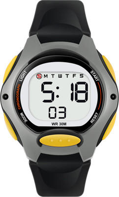 Time Up New Arrival Small Size Multi-Color Dial Alarm,Light,Stopwatch & Water Proof Digital Watch  - For Boys & Girls