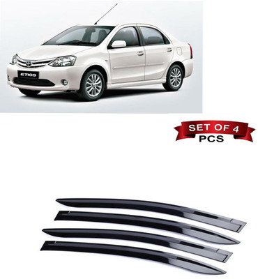carwest For Front, Rear Wind Deflector(Tinted Toyota Etios)