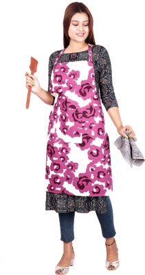Click One Blended Home Use Apron - Free Size(Purple, Single Piece)