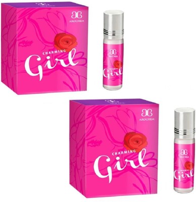 AROCHEM Set of 2 Charming Girl Attar ithar concentrated perfume free from alcohol Floral Attar(Rose)