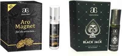 AROCHEM Aro Magnet Black Jack Combo Floral Attar(Floral)