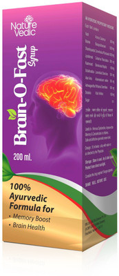 Nature Vedic Brain O Fast- Brain Booster Ayurvedic Supplement With Brahmi & Shankhpushpi(200 ml)