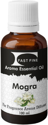FAST FINE Mogra Aroma Essential Diffuser Oil Pure 100 ML (Pack of 1)(100 ml)