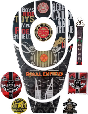 A1GRAPHIX Classic 350, Standard, Electra Waterproof 3D Emboss Compatible with Classic 350 Bike Tank Pad