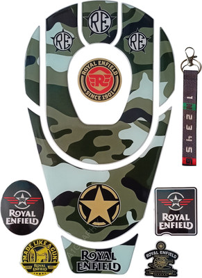 A1GRAPHIX 3D Emboss Tool Bullet Bike Tank Pad Protector Sticker 3D Box+Keyring Cover Bike Tank Pad