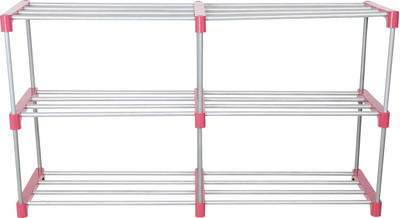 Flipkart Perfect Homes Studio Metal Open Book Shelf(Finish Color - PLAIN PINK, DIY(Do-It-Yourself))