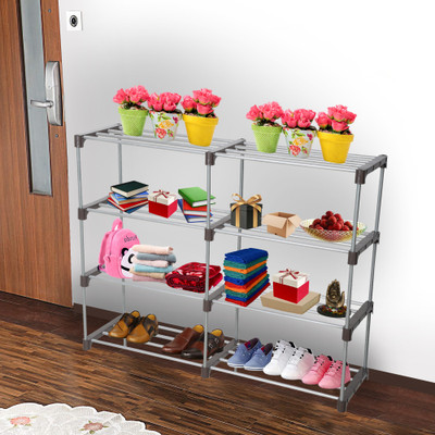 Flipkart Perfect Homes Studio Metal Shoe Stand(Brown, 8 Shelves, DIY(Do-It-Yourself))