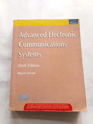 Advanced Electronics Communications Systems Sixth edition by Wayne Tomasi (used)(Paperback, Wayne Tomasi)