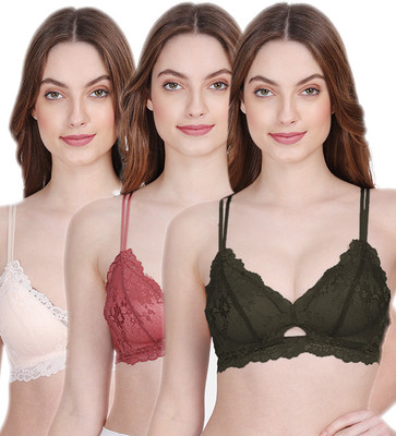 AMOUR SECRET PD9065 Women Full Coverage Lightly Padded Bra(Multicolor)