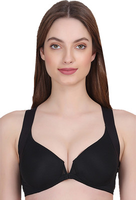 AMOUR SECRET PD129 Women Push-up Lightly Padded Bra(Black)