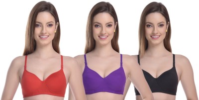 ESOROUCHA Women T-Shirt Lightly Padded Bra(Multicolor)