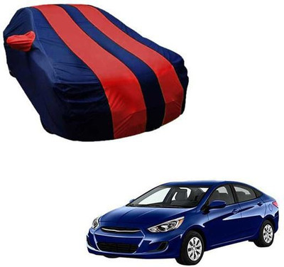 ARB Car Cover For Hyundai Accent (With Mirror Pockets)(Blue, Red)