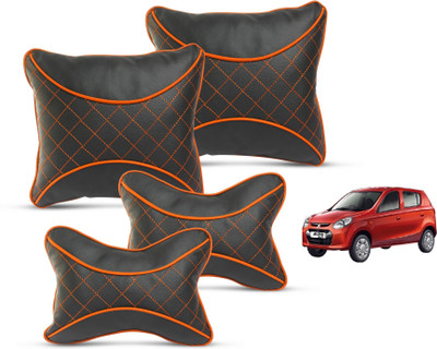 MOCKHE Red Leatherite Car Pillow Cushion for Maruti Suzuki(Square, Pack of 4)