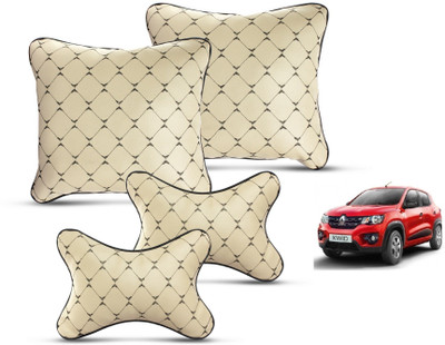 MOCKHE Beige Leatherite(Square, Pack of 4)