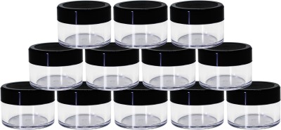 nsb herbals Plastic Utility Container  - 15 ml(Pack of 12, Black)
